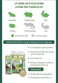 Lót chuồng cho thú cưng nhỏ Chipsi (Hamster, chuột, thỏ,...) (Mùn cưa lót chuồng)