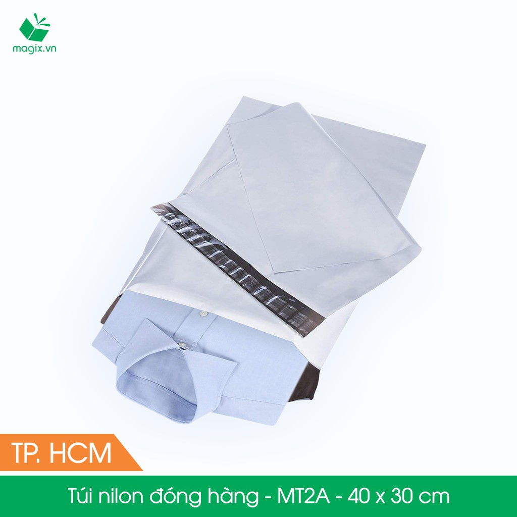 MT2A - 40x30 cm - 300 túi nilon 2 lớp đóng hàng thay thùng hộp carton