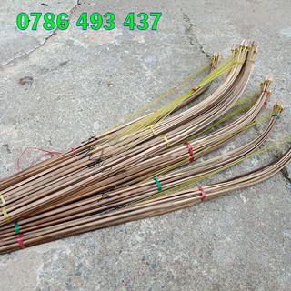 50 CẦN CÂU CẮM ẾCH vót bằng tre gai, giao hàng toàn quốc