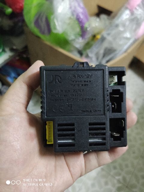 Bo mạch JR-RX 12v 7chân và khiển đi kèm, remote cam, điều khiển cam xe điện trẻ em