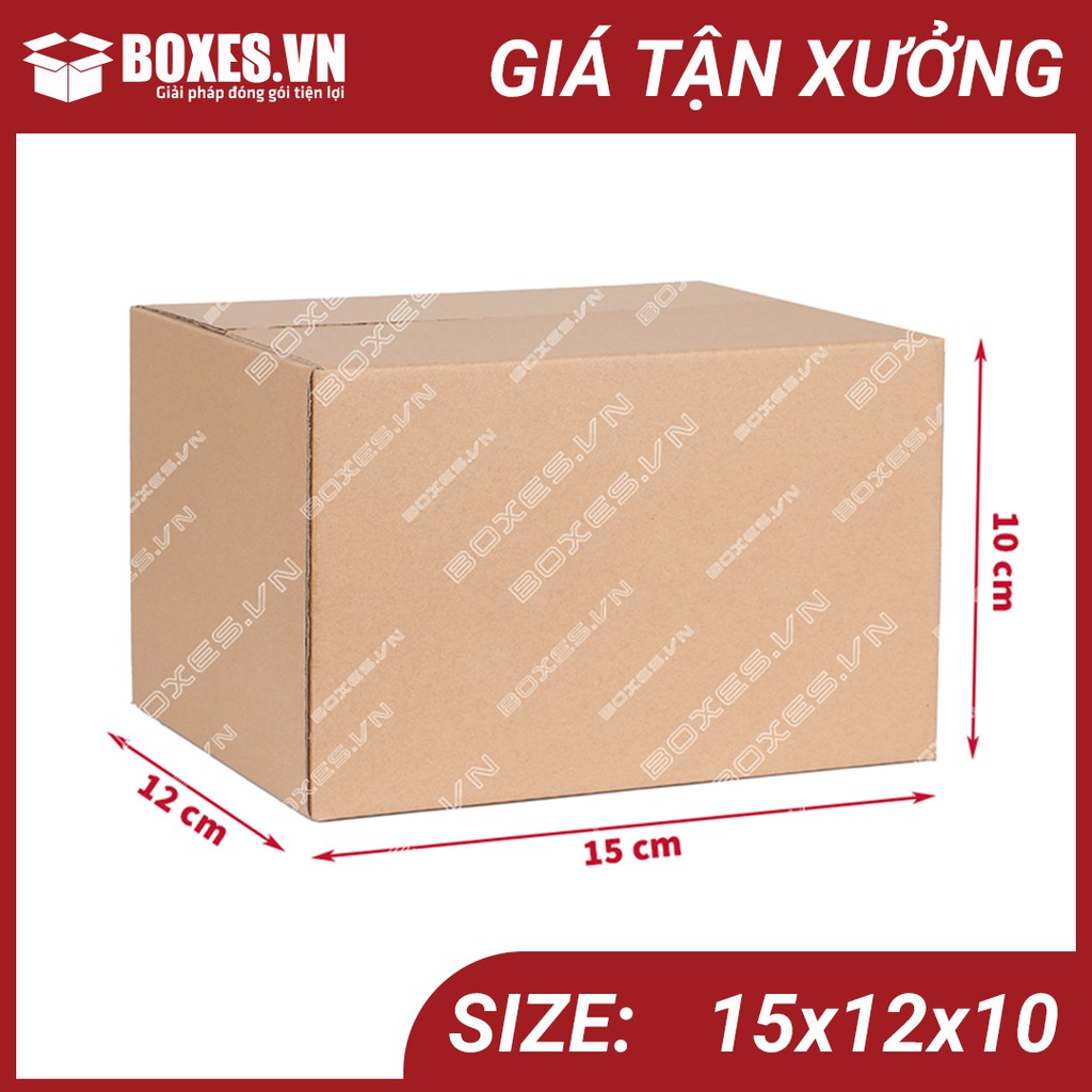 15x12x10 Combo 100 hộp Carton đóng gói hàng giá tại xưởng