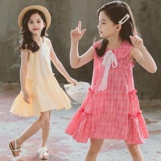 Đầm kẻ sọc ca-rô xinh xắn dành cho bé gái