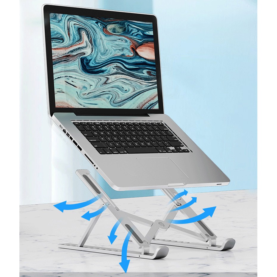 Kệ laptop nhựa chữ X siêu mỏng k19 Giá đỡ laptop, ipad gấp gọn DC32 Shalla