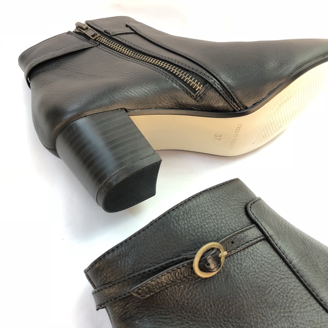 Boot ngắn cổ da mềm 5cm