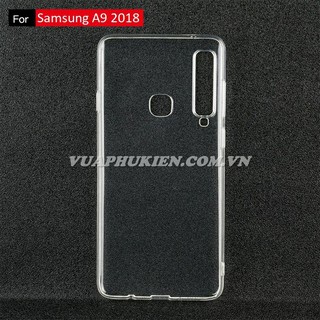 Ốp lưng silicone dẻo trong suốt cho Samsung Galaxy A5/A6/A7/A8/A9 Plus/Pro/2015/2016/2017/2018 loại A+