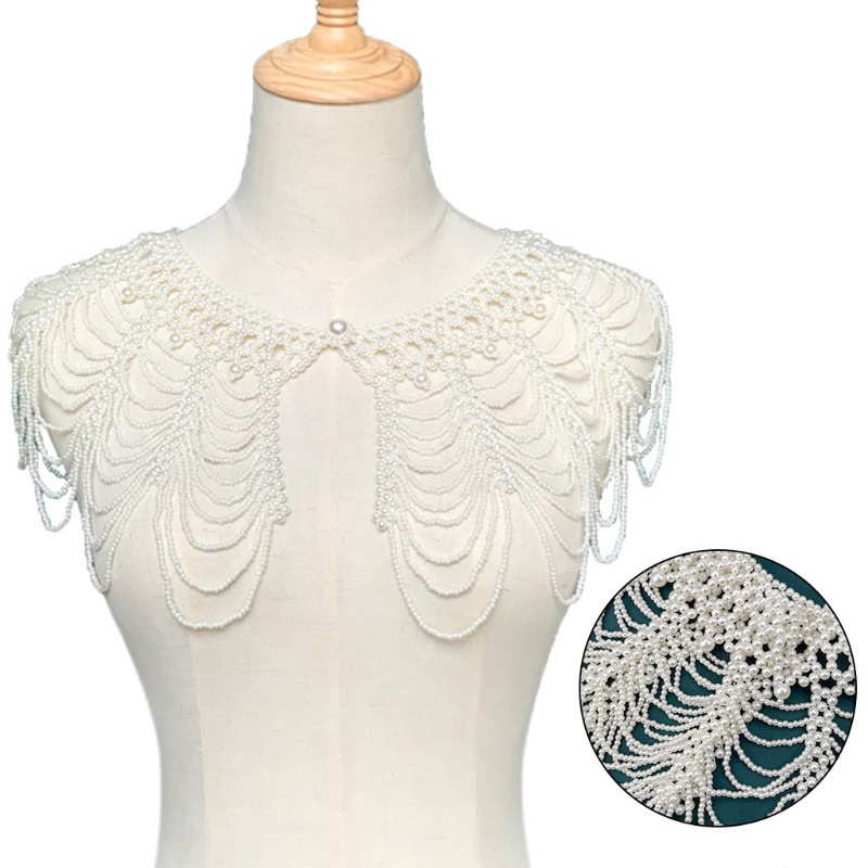 Vòng Cổ Choker Kết Hạt Ngọc Trai Nhân Tạo Handmade Thời Trang Cho Nữ