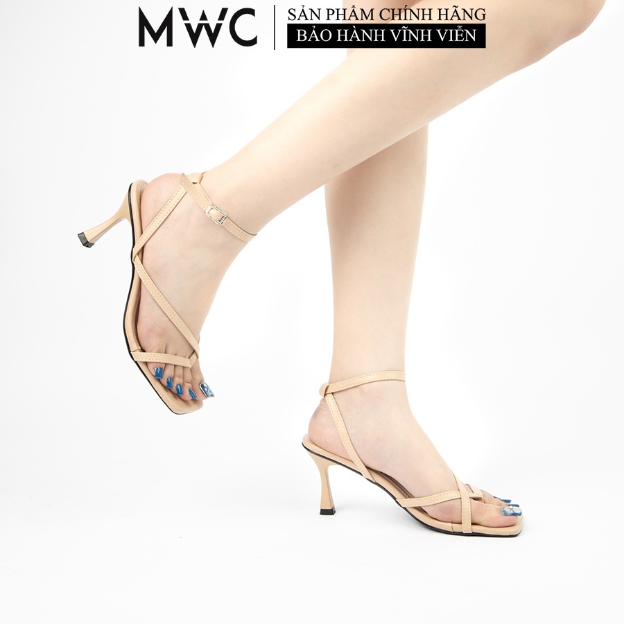 Giày MWC 4213 - Giày Cao Gót 7Cm Quai Mảnh Xỏ Ngón Trẻ Trung