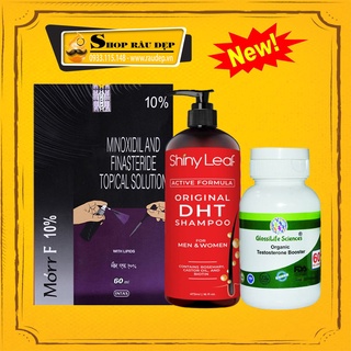  Combo - Hỗ Trợ Mọc Tóc Nhanh Dầu Gội DHT Blocker + Viên DHT Organic + Morr F10