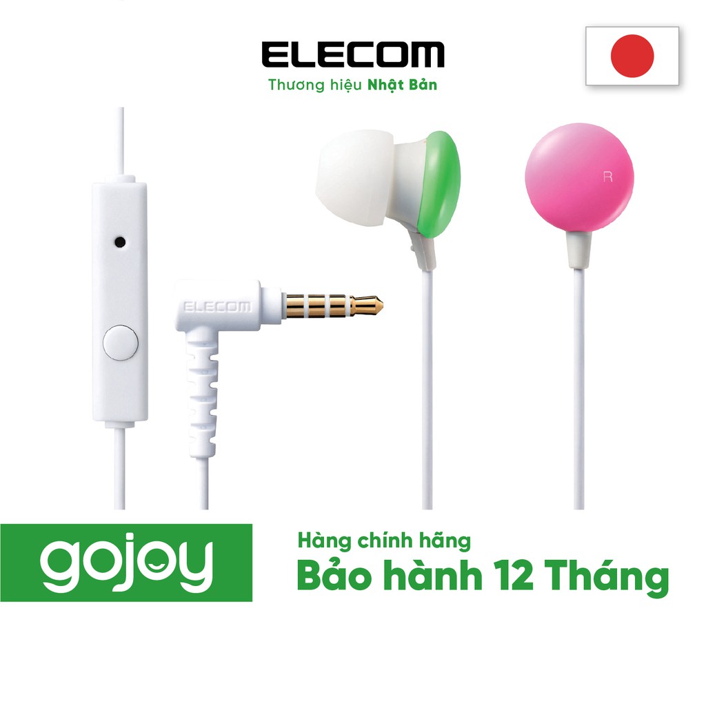 [Mã 2404EL10K giảm 10K đơn 20K] Tai nghe nhét tai Có Mic ELECOM EHP-CC100M Đủ Màu - Bảo hành chính hãng 12 tháng