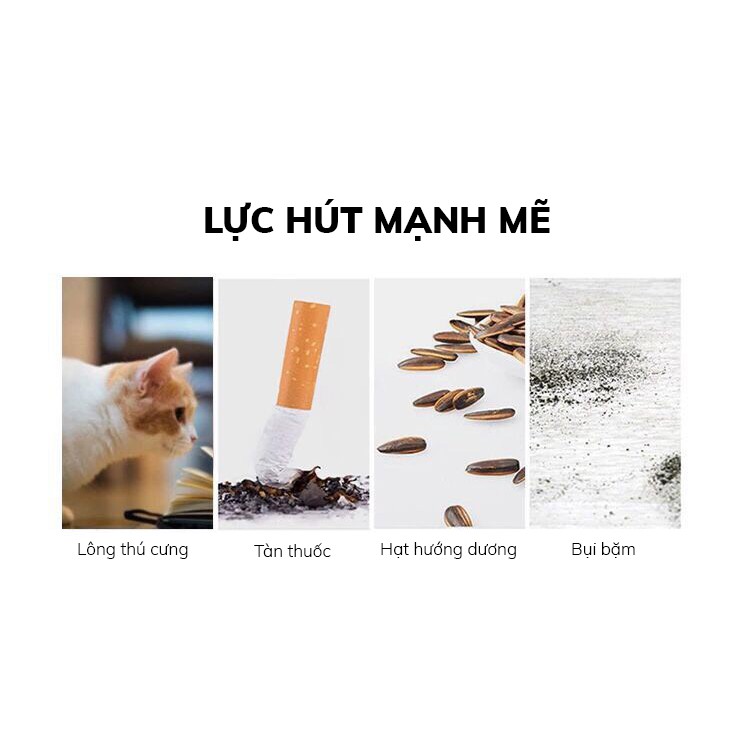 Máy hút bụi mini cầm tay, tiện dụng trong văn phòng, oto, gia đình, tặng kèm đầu hút nhỏ và chổi quét, mẩu mới 2021 | BigBuy360 - bigbuy360.vn