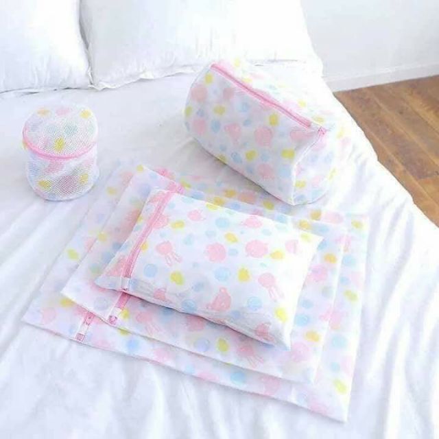 [FREESHIP50K] SET TÚI LƯỚI GIẶT ĐỒ 5 CHI TIẾT LOẠI HÌNH HOA