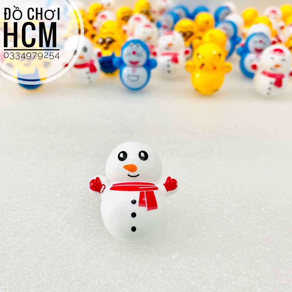 Đồ chơi lật đật mini siêu dễ thương hình Doremon, Pikachu, Minion giúp xả stress, giảm căng thẳng