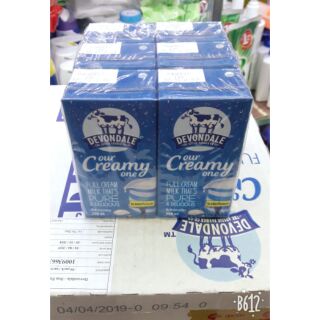 (10/2019)THÙNG 24 HỘP SỮA TƯƠI DEVONDALE FULL CREAM 200ML
