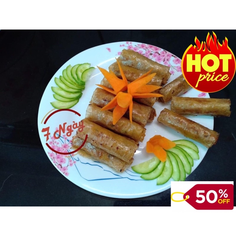 Bánh Ram Hà Tĩnh, Bánh Cuốn Nem Rán Đặc biệt giòn ngon hút chân không loại 1 hảo hạng dẻo mềm dễ gói rán giòn lâu