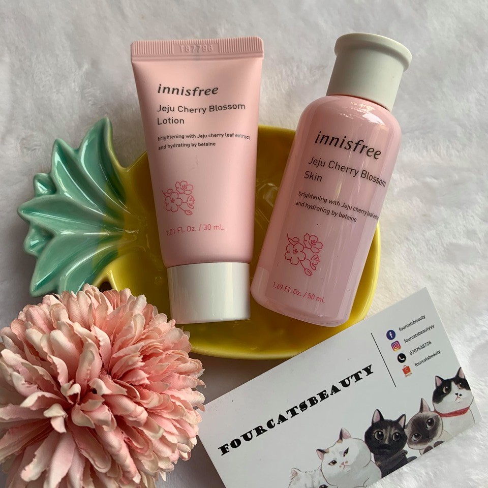 Minisize Lotion &amp; Toner Innisfree Jeju Cherry Blossom 30/50 ml