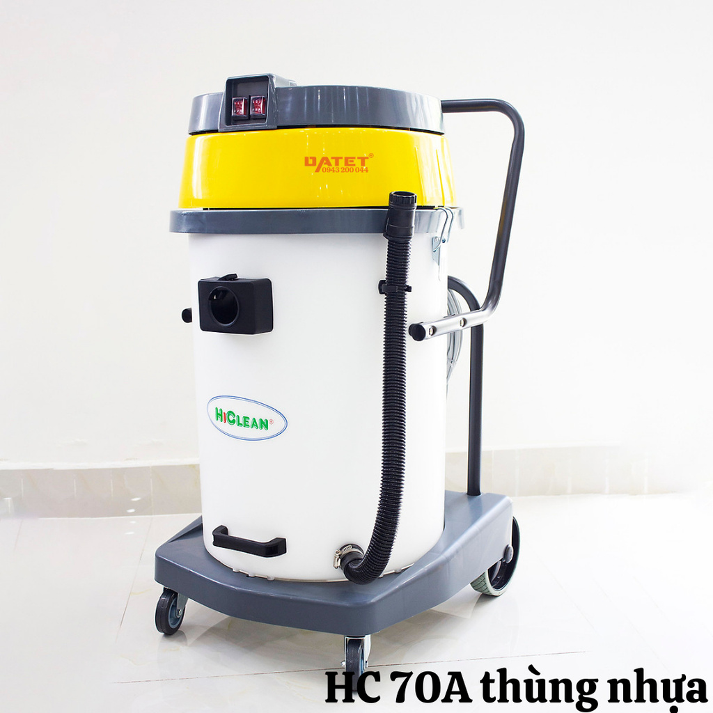 Máy hút bụi Hiclean 2 motor HC 70A (thùng nhựa)