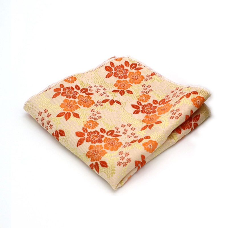 Khăn Tay Bỏ Túi Họa Tiết Hoa Cho Nam, Kích Thước 22 * 22CM