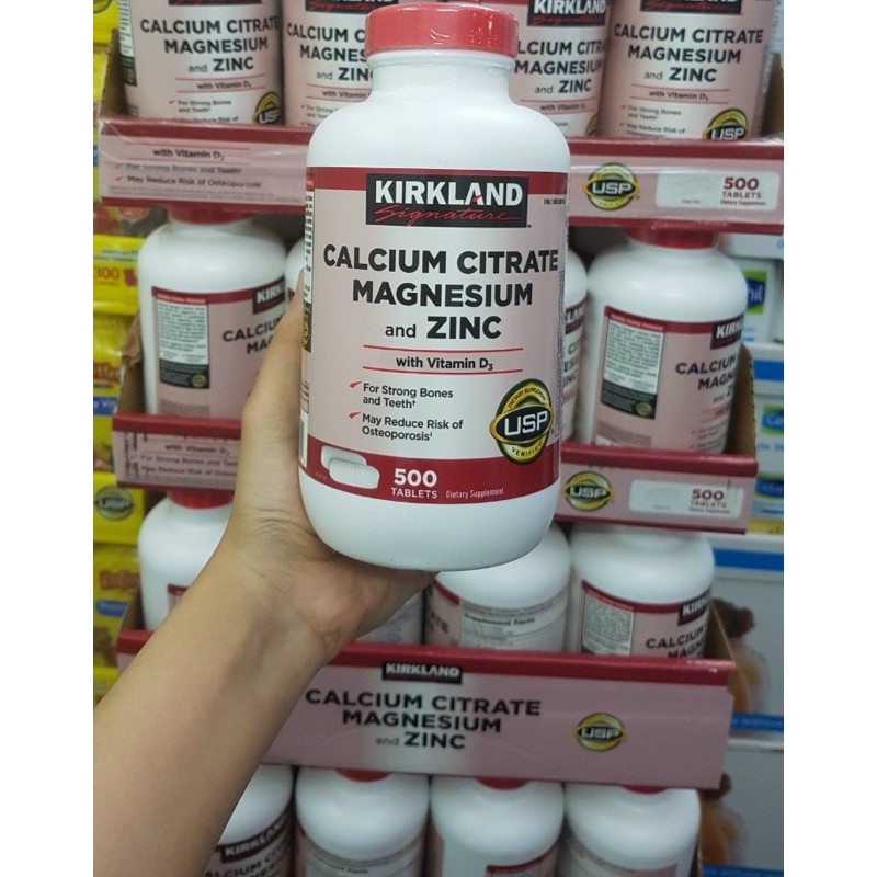 500 VIÊN CALCIUM CITRATE MAGNESIUM ZINC MỸ