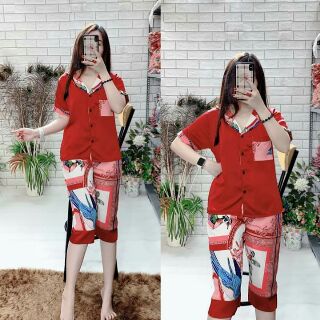 ĐỒ BỘ TAY LỞ LỤA SATIN SIÊU ĐẸP