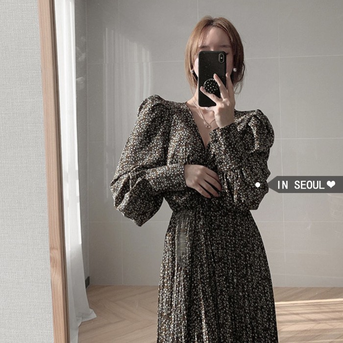 Đâm dáng xòe hoa nhí tay dài Emilyshop ulzzang