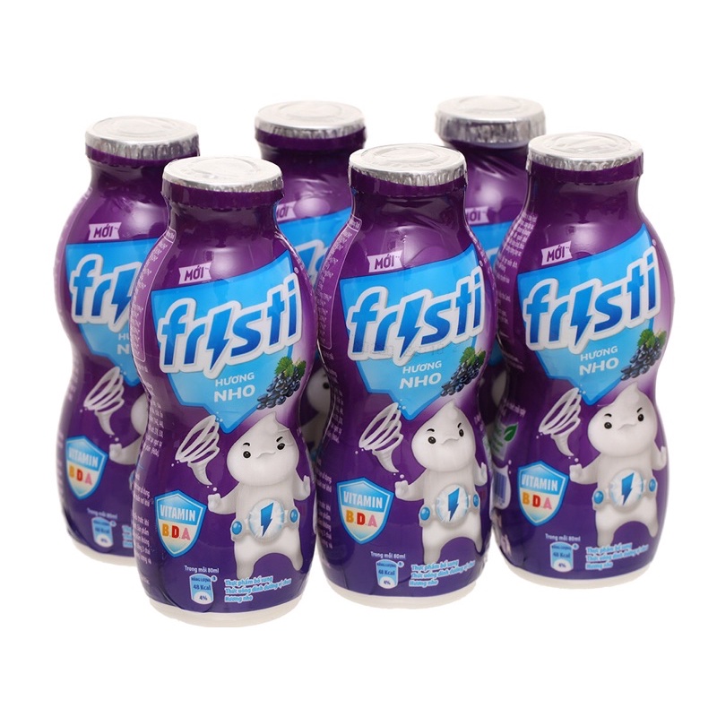 [ Mua nhiều hỗ trợ giảm giá] Sữa trái cây Fristi vị chua đủ mùi lốc 6 chai đầy dưỡng chất cho bé