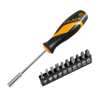 [ CHÍNH HÃNG ] Tua Vít Đổi Đầu Cán Nhựa Bộ 11 Món Tolsen 20044 [ Real | TSE ]