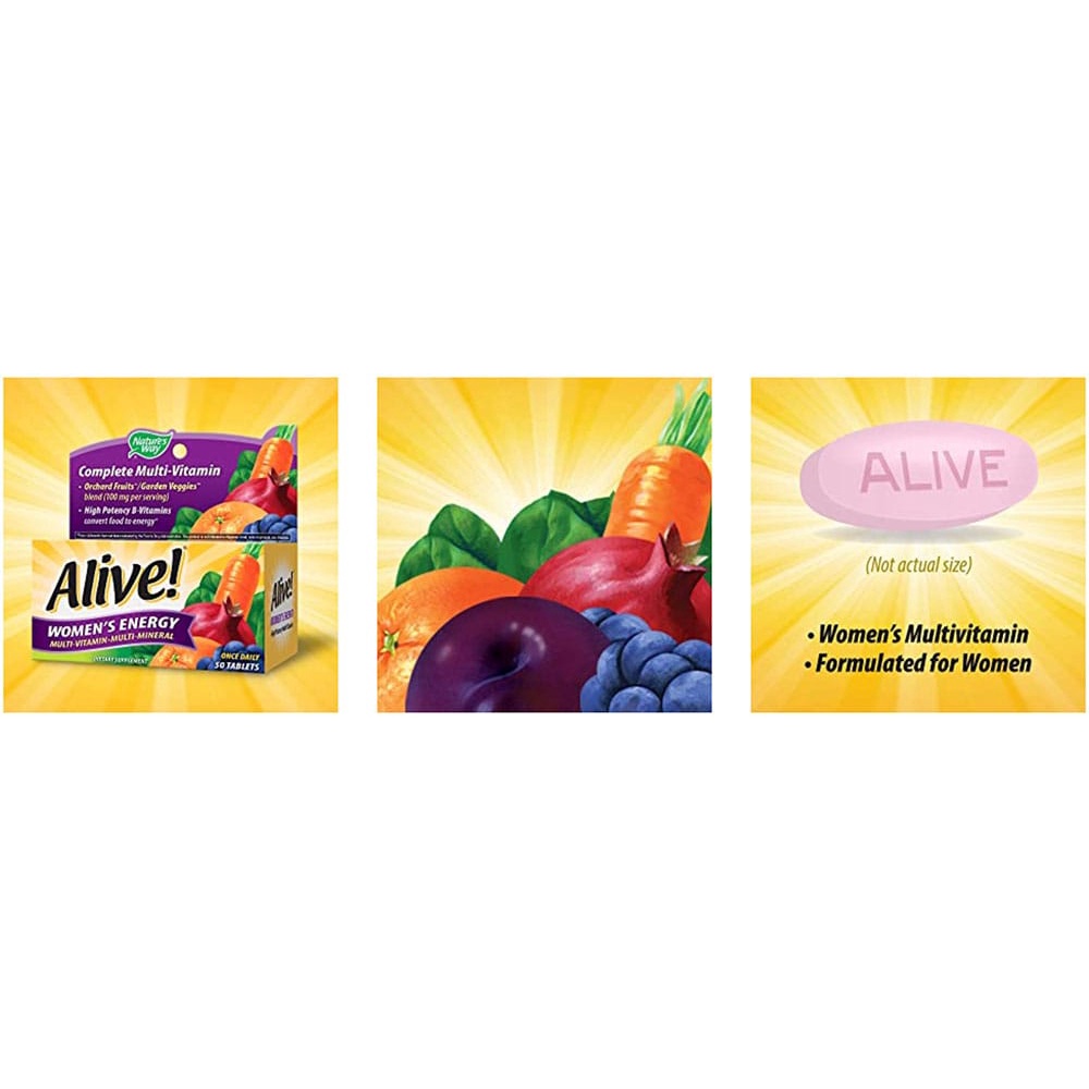 Bổ sung Vitamin tổng hợp cho phụ nữ Alive Women’s Energy 50 viên