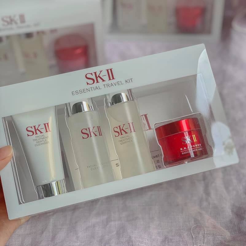 SET SKII 4 MÓN - Set Dưỡng Da SK-II ESSENTIAL TRAVEL KIT MINI Nhật Bản - mrtrieu1102