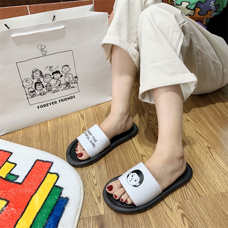 JY082 - Dép cao su hình cô gái đế tròn chuẩn Quảng Châu
