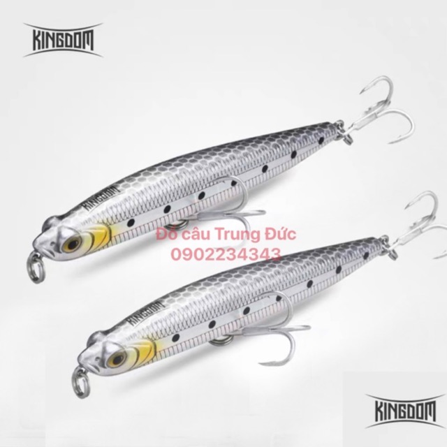 Mồi giả câu cá, mồi Slow Sinking KINGDOM LURE 7504