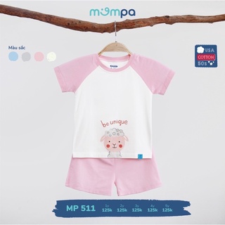 Bộ cộc tay cotton usa Mompa