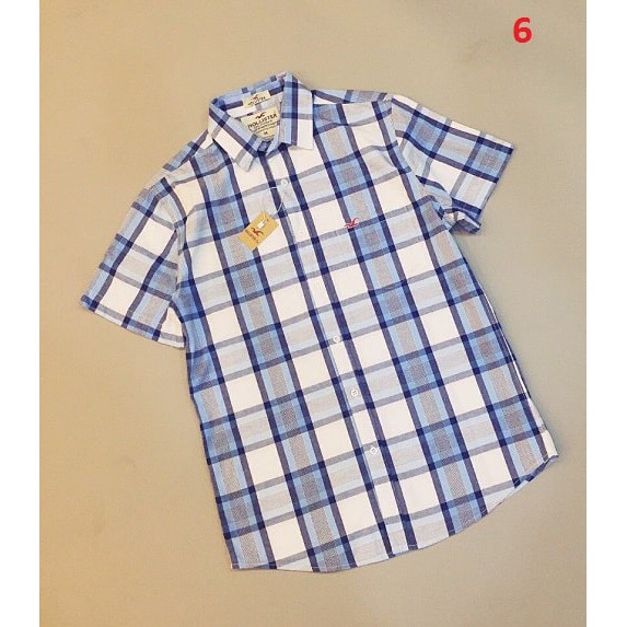 ÁO SƠ MI NAM KẺ SỌC CARO DÁNG SUÔNG