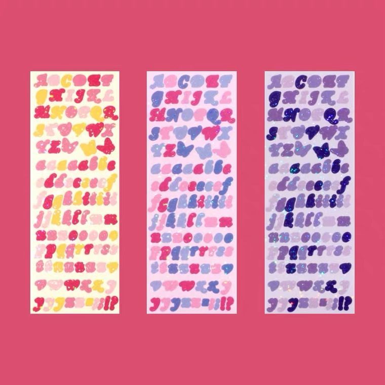 Letter sticker decoration diary sticker