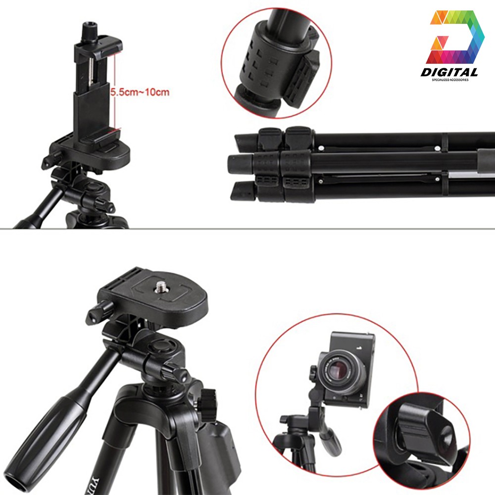 Gậy Tripod 3 Chân 5208 Chính Hãng