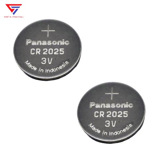 Pin cúc áo CR2025 Lithium 3V 2025 chính hãng Panasonic - Vỉ 5 viên