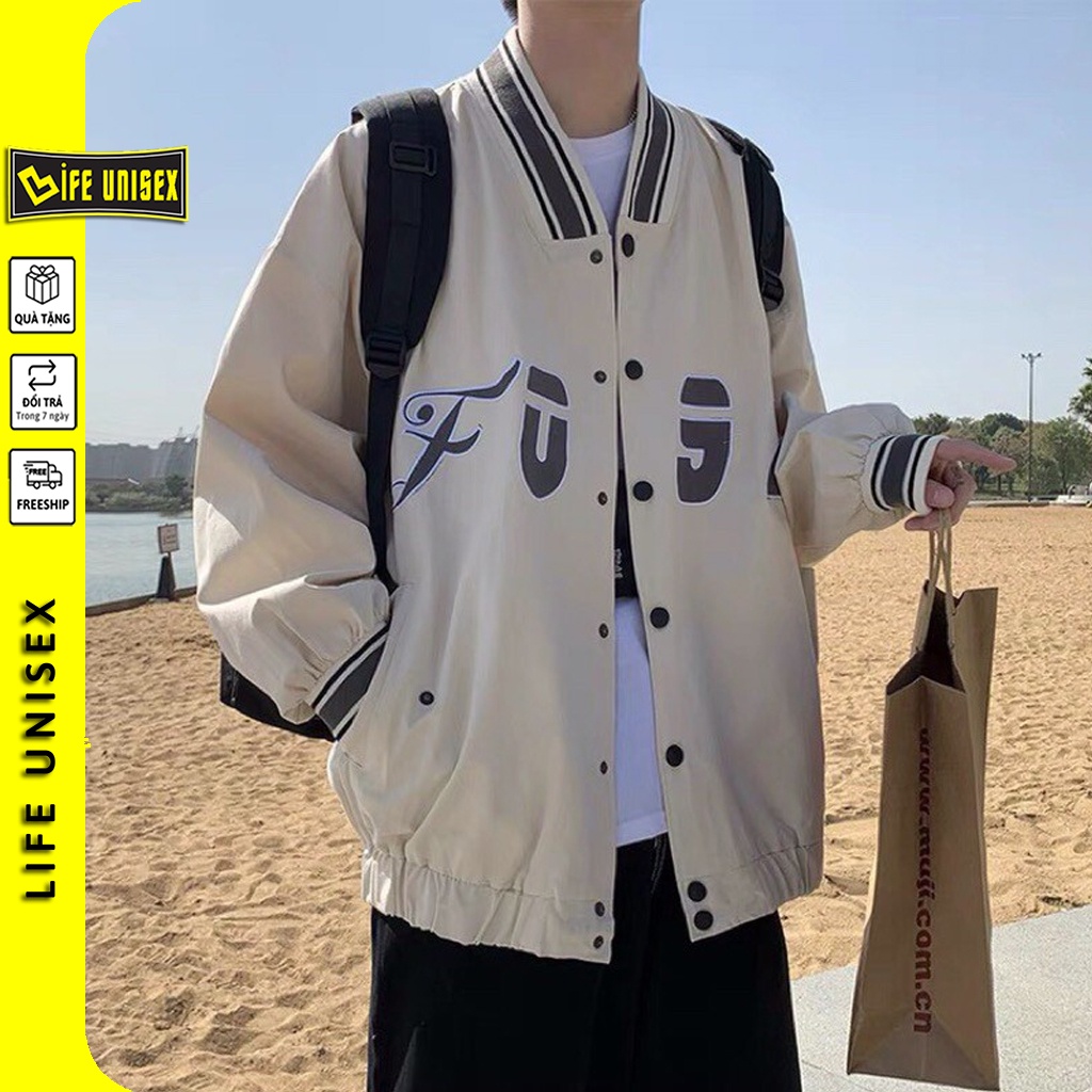 Áo Khoác Dù Nam Nữ 2 Lớp bomber 092 Unisex Mặc Cặp Form Rộng, Áo Khoác Gió Bomber Chống Nắng Ulzzang