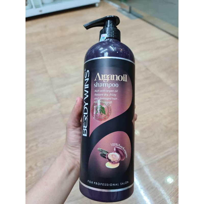 DẦU GỘI XẢ BERDYWINS ARGAN OIL 1000ML*2