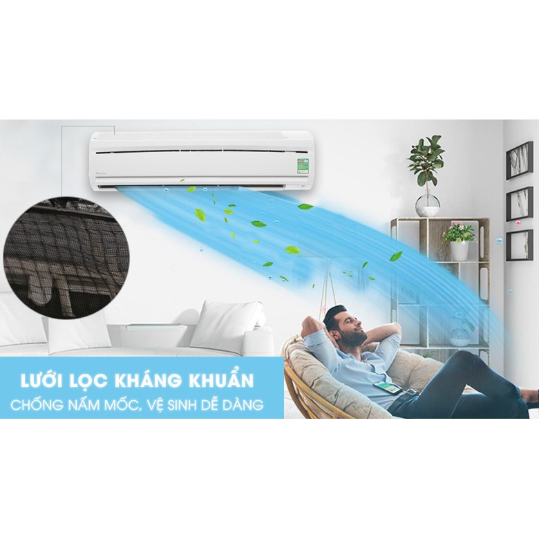 Điều hòa Daikin 18000BTU 1 chiều R32 FTC50NV1V/RC50NV1V