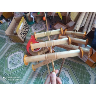 Sáo diều bộ 3 hàng chuẩn miệng gỗ mít vách ngăn gỗ