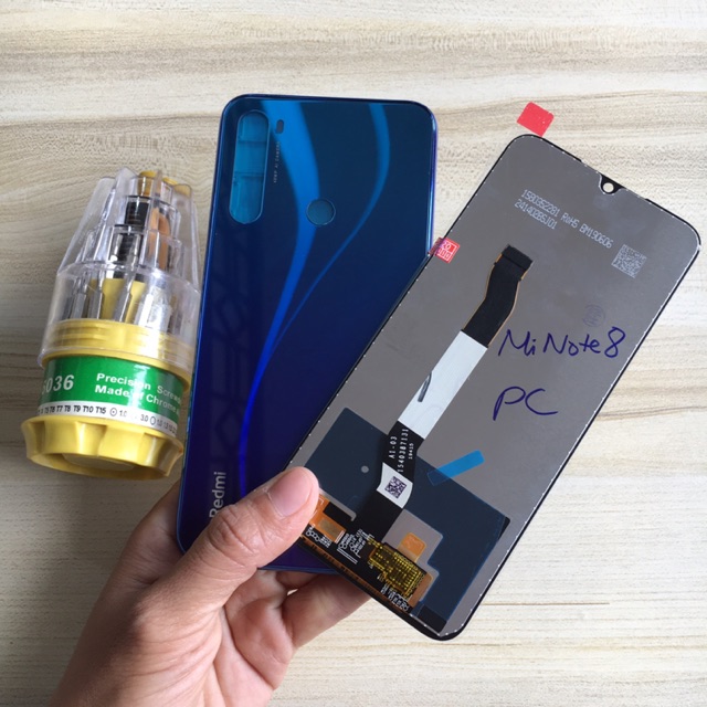 Combo Bộ Vỏ Sườn + Màn Hình Redmi Note 8 Zin Hàng Cao Cấp ( Tặng Bộ Vít Đa Năng)