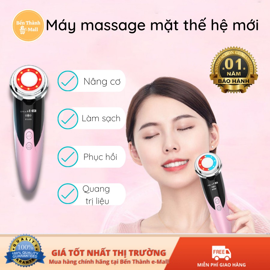 Máy Massage Mặt 4 Chế Độ Mới Làm Sạch, Nâng Cơ, Đẩy Tinh Chất