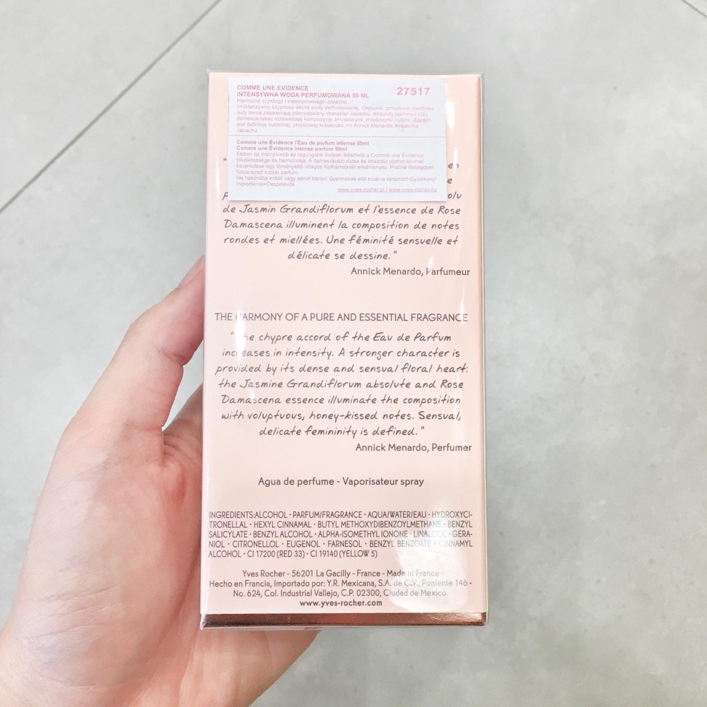 Nước hoa Yves Rocher EAU DE PARFUM INTENSE EVIDENCE 50ml