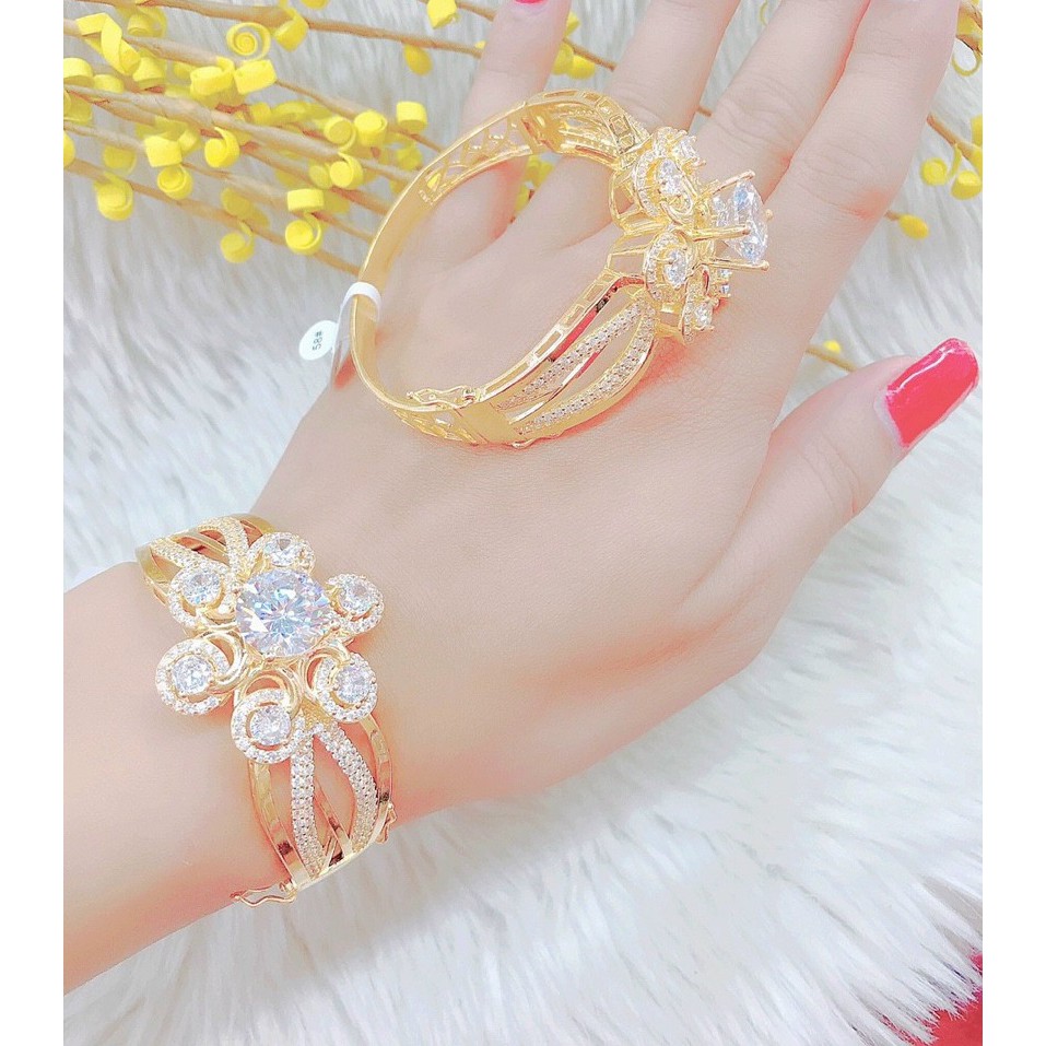 [ Mẫu Cực Đẹp ] Vòng Tay Nữ Mạ Vàng 18K 161R0903 - Mang Đi Chơi, Đi Tiệc Rất Đẹp - Mang Đi chơi, đi tiệc cực sang