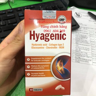 Hyagenic phục hồi và tái tạo mô sụn khớp bị tổn thương,Bổ sung chất nhầy cho dịch khớp
