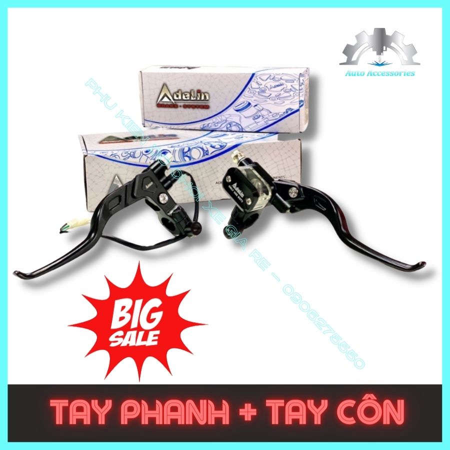 [CHÍNH HÃNG] Cặp Tay Thắng (Tay Phanh) ADELIN Bình Dầu Liền Trong Suốt Có bán lẻ, dùng cho xe CÔN &amp; TAY GA &amp; Các dòng Số