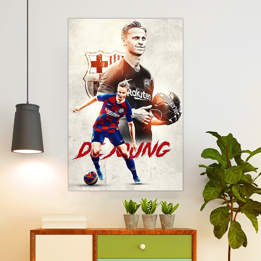 Hình Dán Cầu Thủ De Jong Kích Thước 40*60cm | Hình Dán Decor Phòng , Quán Cà Phê , Quán Game