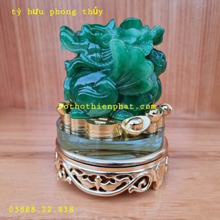 Tỳ Hưu phong thủy màu xanh