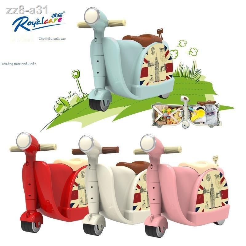 Udai Trẻ em có thể ngồi, đi xe, cabin du lịch ngoài trời, hộp đựng đồ chơi xe trượt cho bé nam và nữ