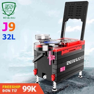 Thùng Câu Đài BENNUO J9 Đa Năng Thể Tích 32L giữ nhiệt cực tốt, giải quyết mọi địa hình khi đi câu cá , du lịch KK-26