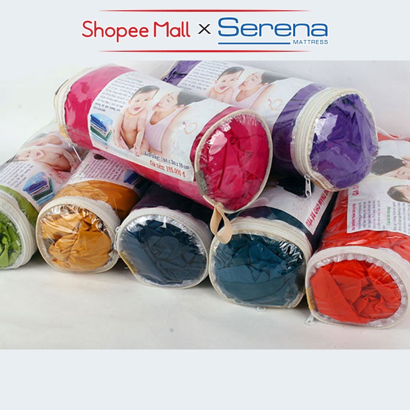 Ga Trải Giường Chống Thấm Poly SERENA Cao Cấp Bộ Ra Ga Drap Giường Chống Thấm Nước 1m2 1m4 1m6 1m8 2m 2m2